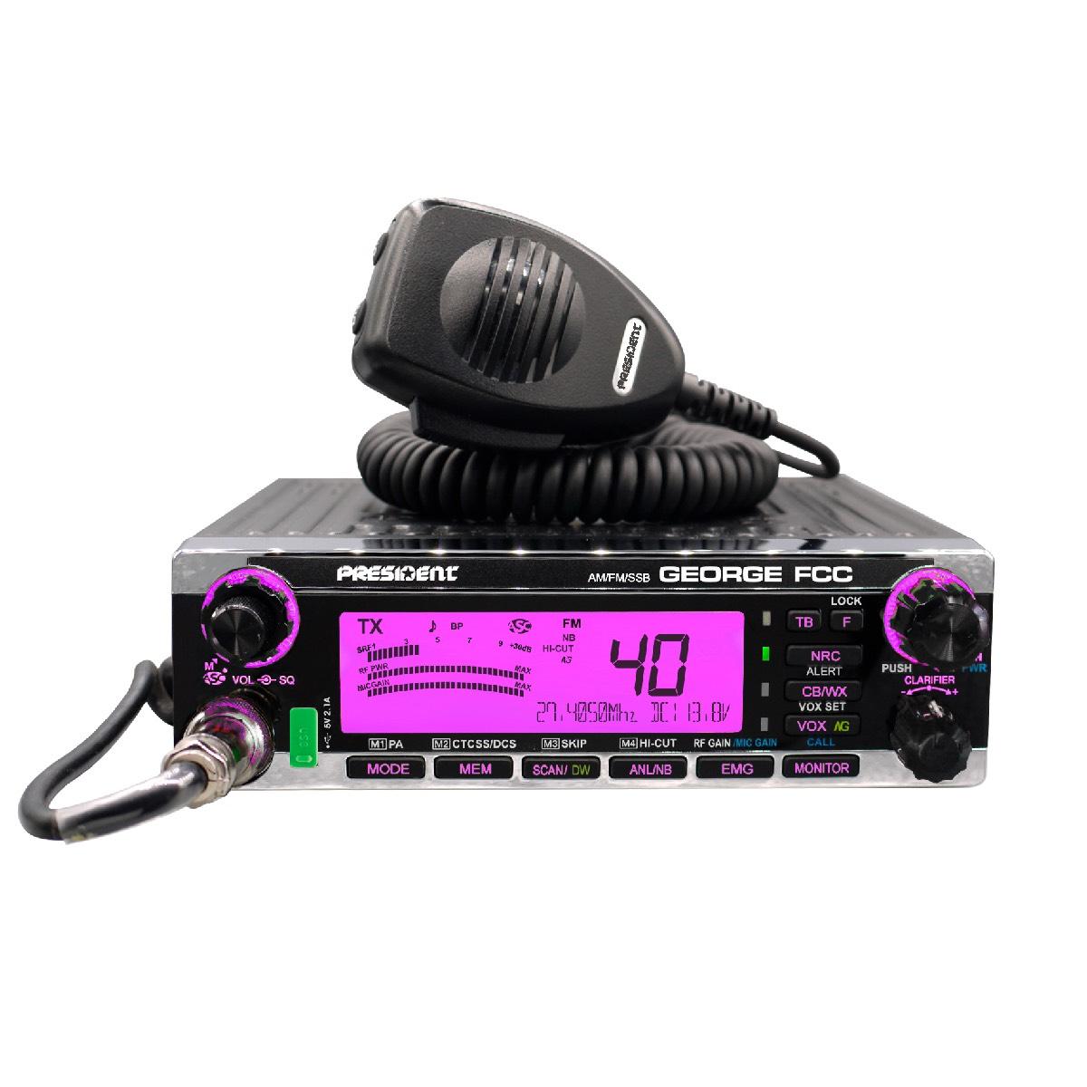PRESIDENT GEORGE CB RADIO AM/FM/SSB NO WARRANTY (GEORGE)