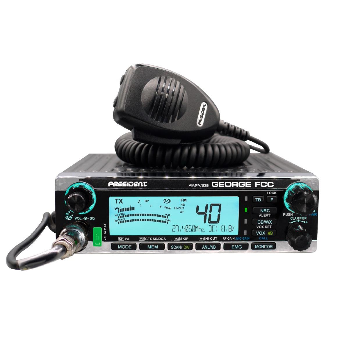 PRESIDENT GEORGE CB RADIO AM/FM/SSB NO WARRANTY (GEORGE)