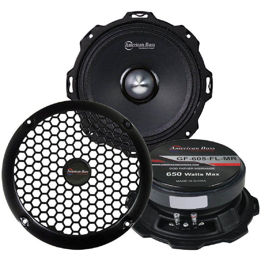 AMERICAN BASS GODFATHER 650 WATT 6.5" MIDRANGE (GF605FLMR)