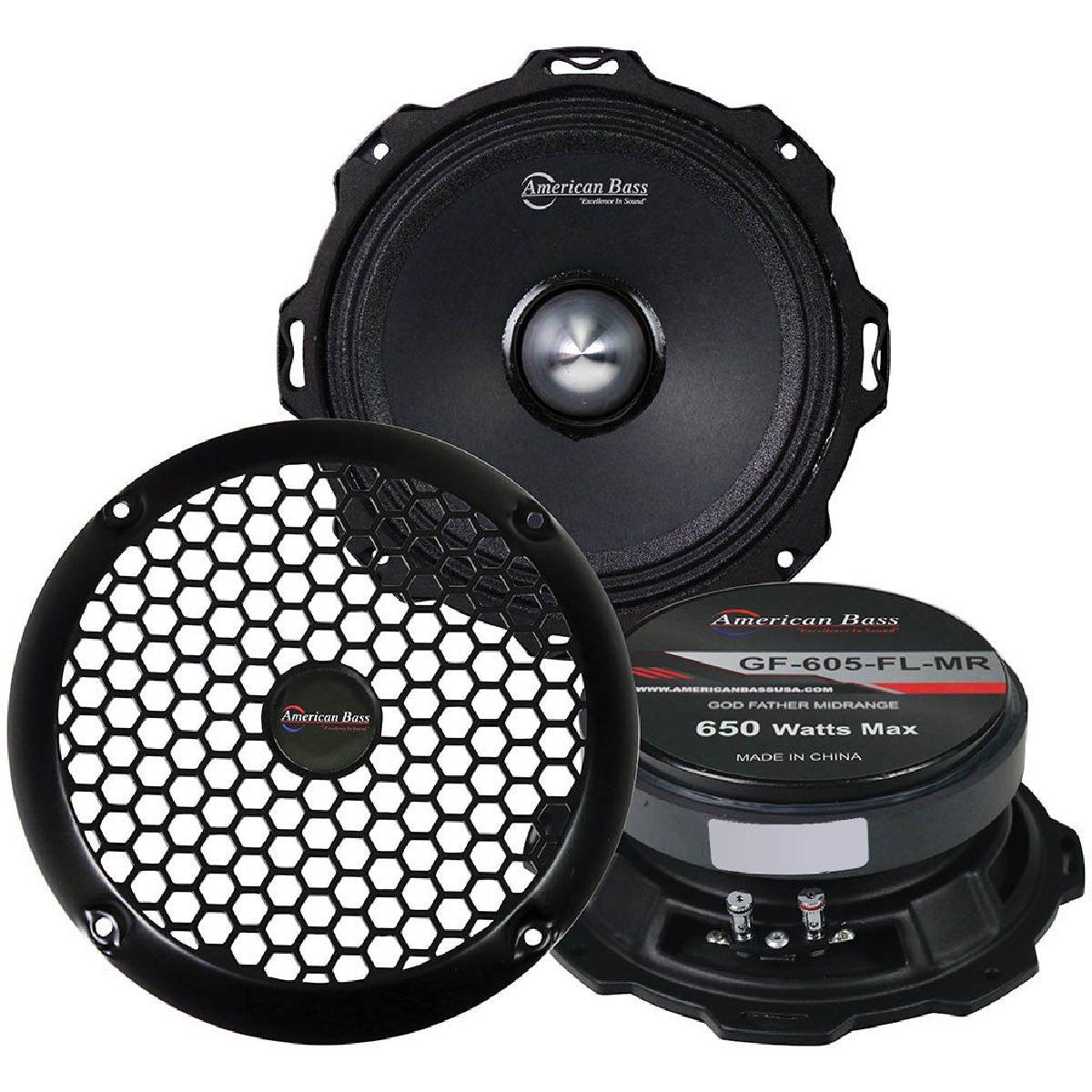 AMERICAN BASS GODFATHER 650 WATT 6.5" MIDRANGE (GF605FLMR)