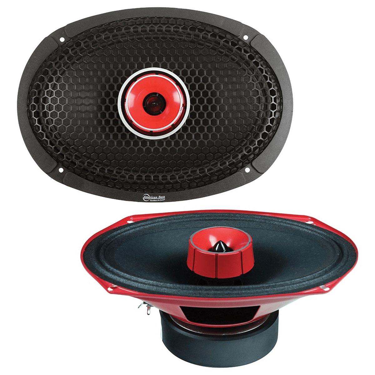 AMERICAN BASS GODFATHER 280 WATT 6X9" MIDRANGE WITH TWEETER SOLD AS PAIR (GF69MH)