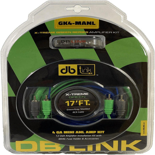 DB LINK 4 GAUGE GREEN XTREME AMP KIT (GK4MANL)