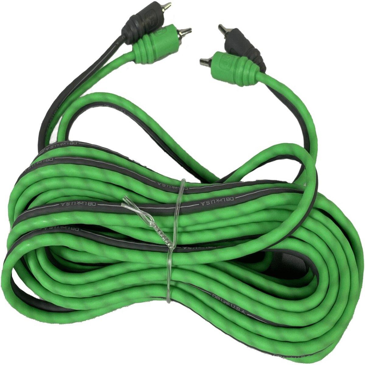 DB LINK 20' GREEN RCA CABLES (GL20)