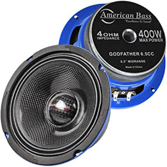 AMERICAN BASS 6.5" MIDRANGE PAIR (GODFATHER6X5CC)