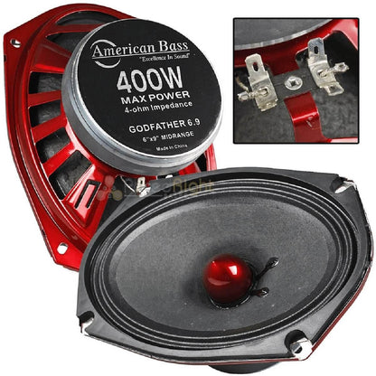 AMERICAN BASS 6X9 MIDRANGE PAIR (GODFATHER 6X9)