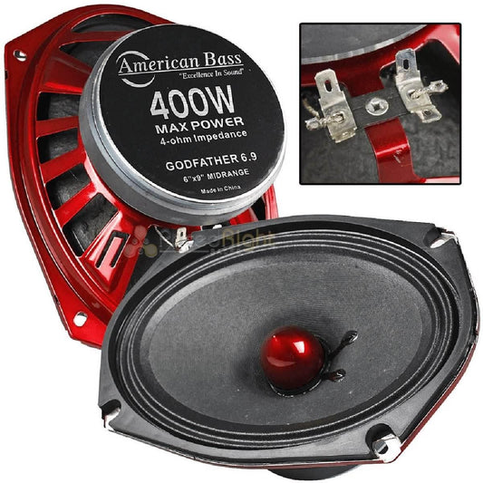 AMERICAN BASS 6X9 MIDRANGE PAIR (GODFATHER 6X9)