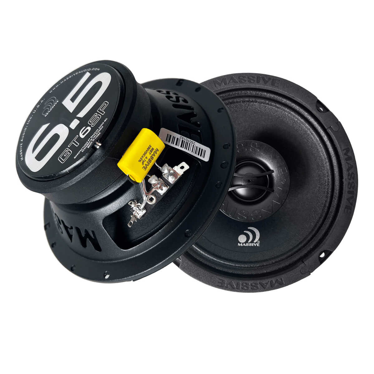 MASSIVE AUDIO 6.5" 200 WATT 2 WAY SPEAKERS (GT6SP)