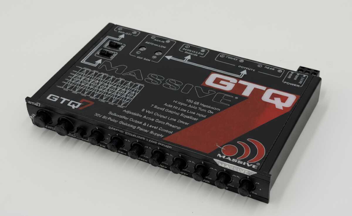 MASSIVE AUDIO 7 BAND EQ WITH 8 VOLT LINE DRIVER (GTQ7)