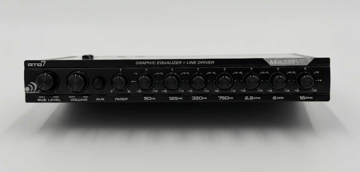 MASSIVE AUDIO 7 BAND EQ WITH 8 VOLT LINE DRIVER (GTQ7)