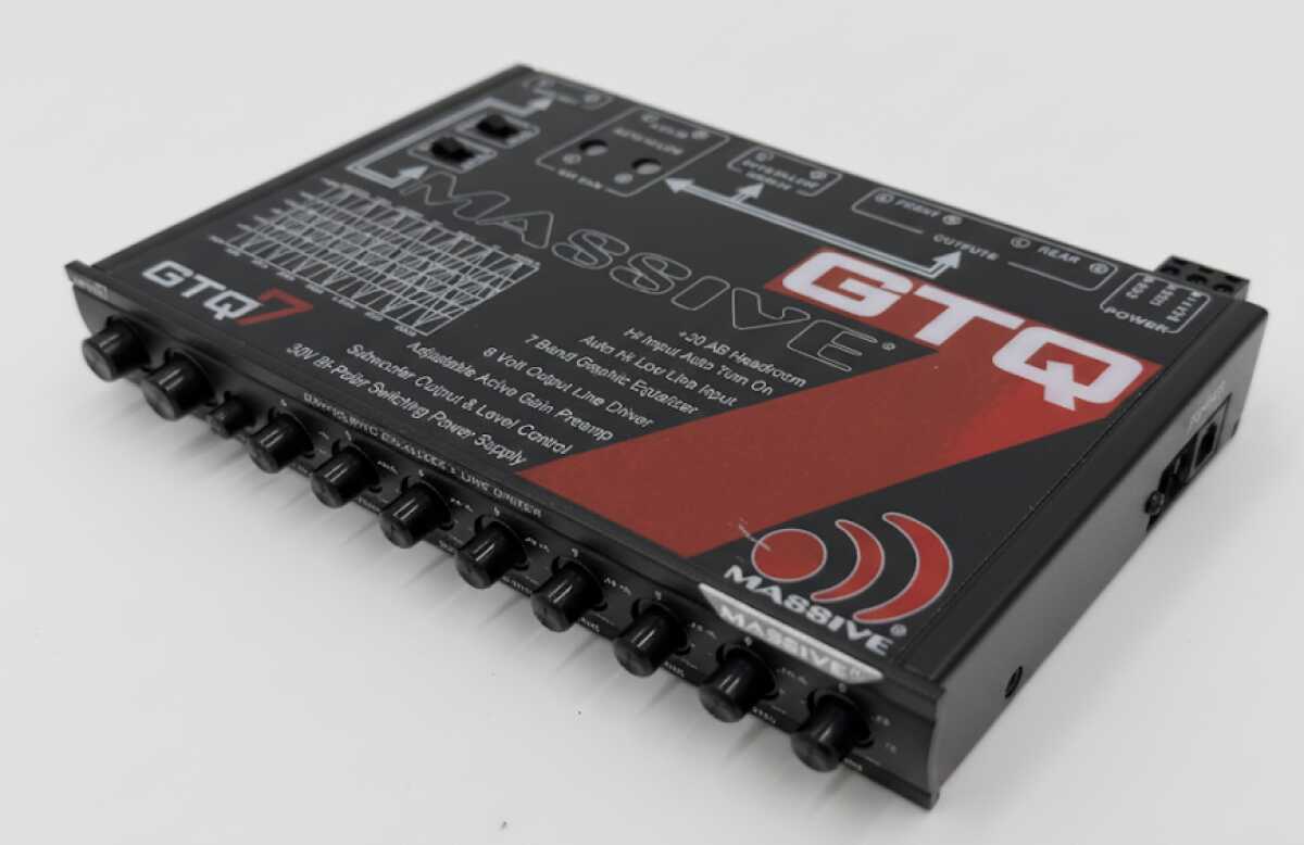 MASSIVE AUDIO 7 BAND EQ WITH 8 VOLT LINE DRIVER (GTQ7)
