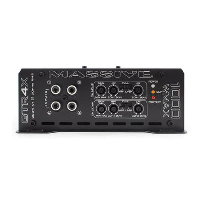 MASSIVE AUDIO SUPER COMPACT 200 WATT RMS X 4 @ 2 OHM AMPLIFIER (GTR4X)