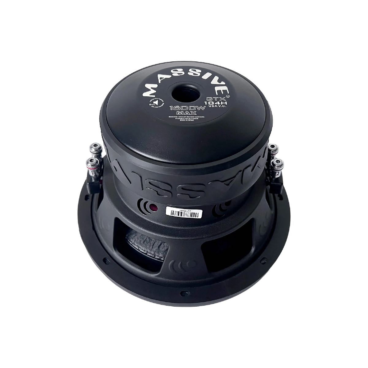 MASSIVE AUDIO 10" DUAL 4 OHM U.S. VOICE COIL 1600 WATT WOOFER (GTX104H)