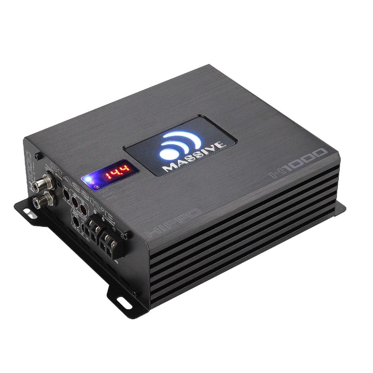 MASSIVE AUDIO HIPPO 1 CHANNEL 1050 WATT 1 OHM STABLE AMPLIFIER (H1000)
