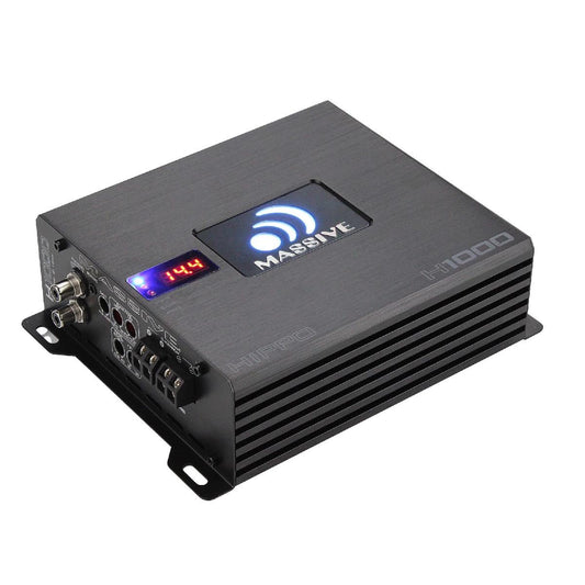 MASSIVE AUDIO HIPPO 1 CHANNEL 1050 WATT 1 OHM STABLE AMPLIFIER (H1000)