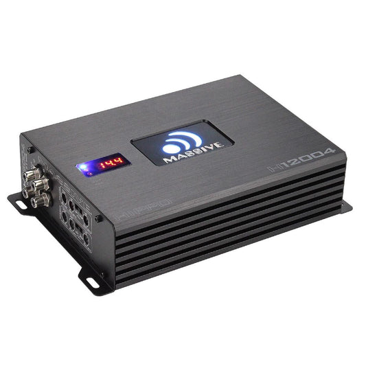MASSIVE AUDIO HIPPO 4 CHANNEL 1360 WATT AMPLIFIER (H12004)