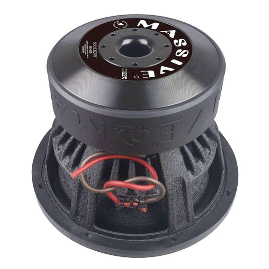 MASSIVE AUDIO 12" 4000 WATT DUAL 2 OHM VOICE 3" COIL MEGA WOOFER (H122X)