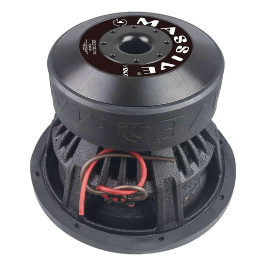 MASSIVE AUDIO 12" 4000 WATT DUAL 4 OHM VOICE 3" COIL MEGA WOOFER (H124X)