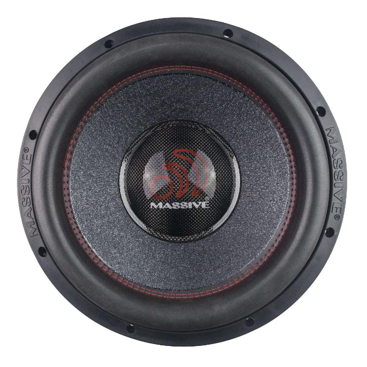 MASSIVE AUDIO 12" 4000 WATT DUAL 4 OHM VOICE 3" COIL MEGA WOOFER (H124X)