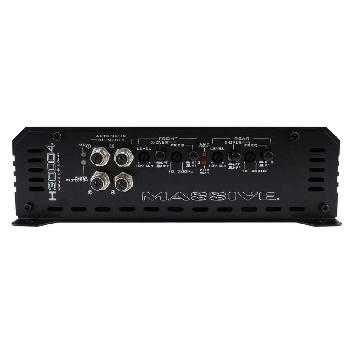 MASSIVE AUDIO HIPPO 4 CHANNEL 2800 WATT AMPLIFIER (H30004)
