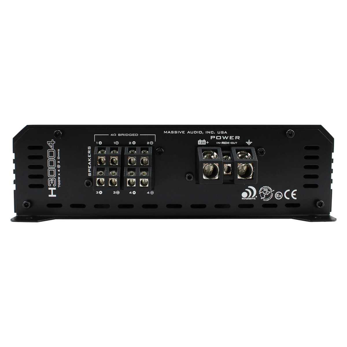 MASSIVE AUDIO HIPPO 4 CHANNEL 2800 WATT AMPLIFIER (H30004)