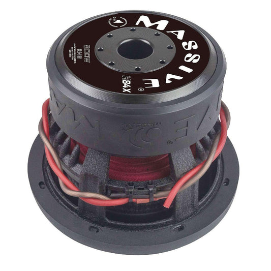 MASSIVE AUDIO 8" 1400 WATT DUAL 4 OHM VOICE 2.5" COIL WOOFER (H84X)