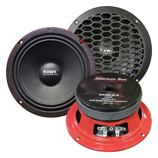 AMERICAN BASS 6.5" 500 WATT MIDRANGE (HAWK65)
