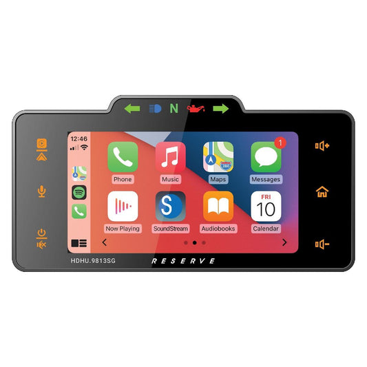 SOUNDSTREAM RESERVE PLUG-N-PLAY HARLEY DAVIDSON 98-13 STREET GLIDE RECEIVER WITH APPLE CARPLAY AND ANDROID AUTO (HDHU.9813SG)