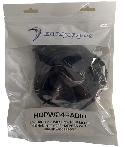 DIAMOND AUDIO 2024 HARLEY TOURING HARNESS 4CH POWER FAIRING & SADDLEBAGS (HDPW24RADIO)