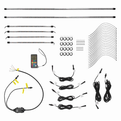 HEISE SMART 6 PIECE MILLION COLOR LED CHASING UNDERCAR KIT (HE-CHASE-UNDGKT)