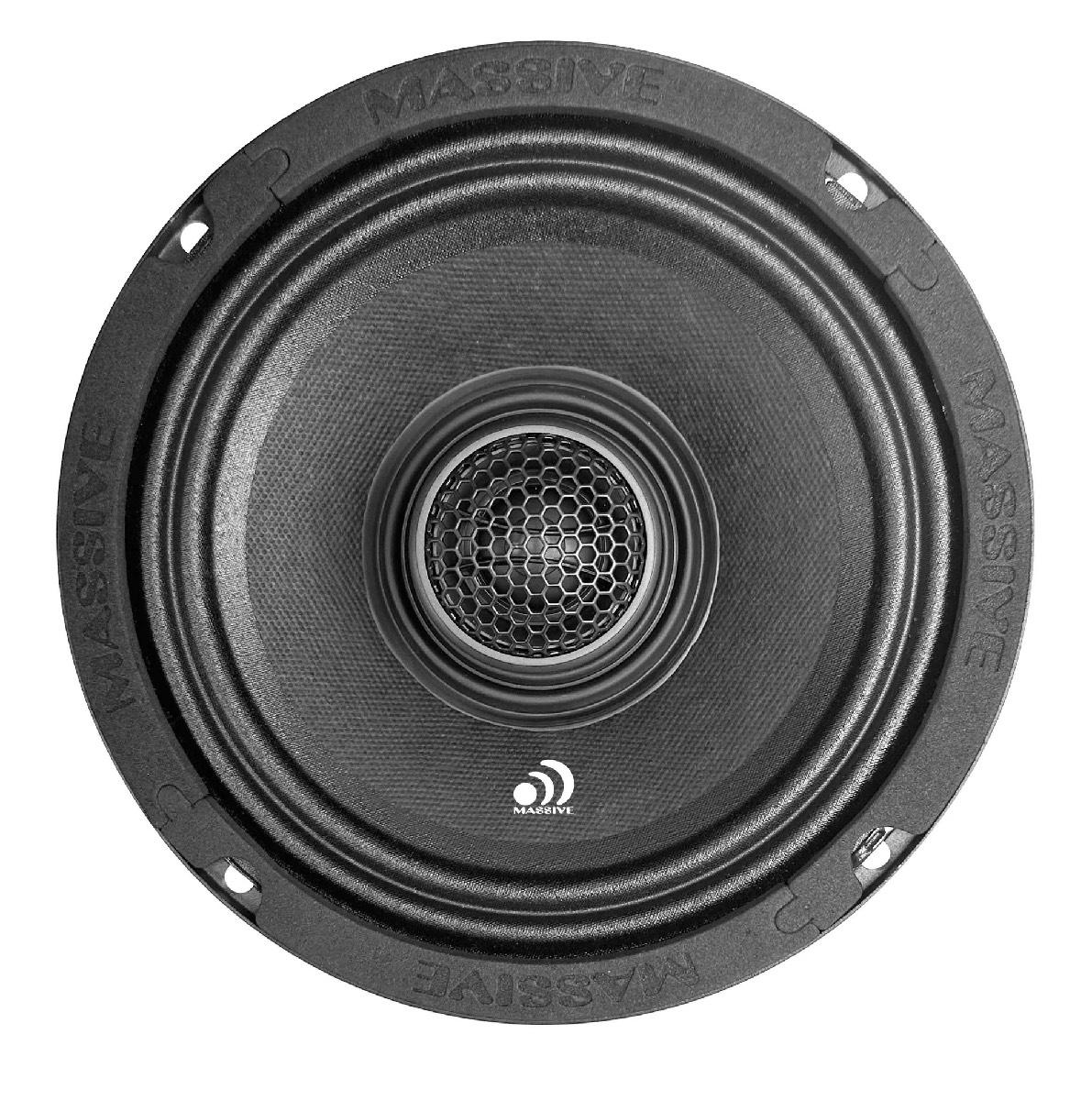 MASSIVE AUDIO 6.5" NEO MAGNET PRO AUDIO COAXIAL WATER REPELLENT 120 WATT SPEAKERS PAIR (HNX6)