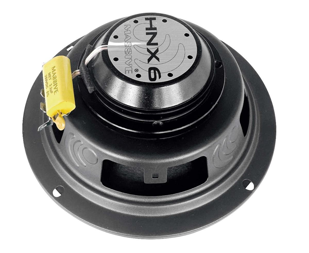 MASSIVE AUDIO 6.5" NEO MAGNET PRO AUDIO COAXIAL WATER REPELLENT 120 WATT SPEAKERS PAIR (HNX6)