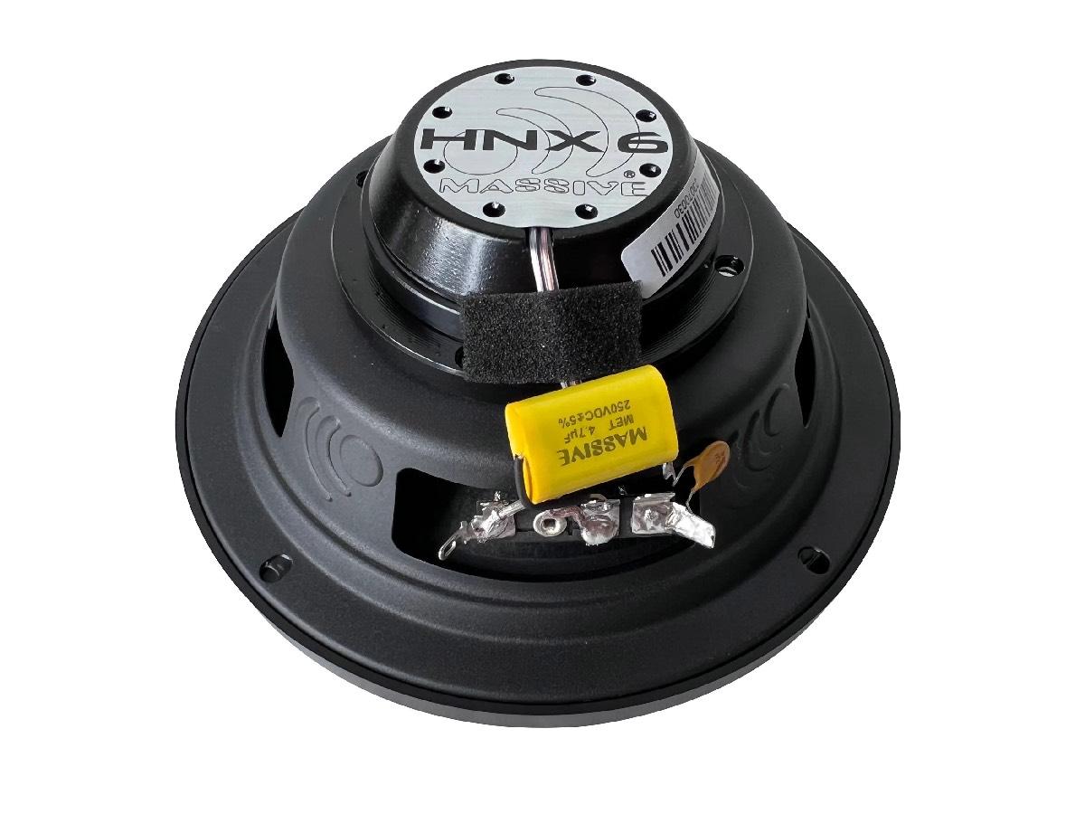 MASSIVE AUDIO 6.5" NEO MAGNET PRO AUDIO COAXIAL WATER REPELLENT 120 WATT SPEAKERS PAIR (HNX6)