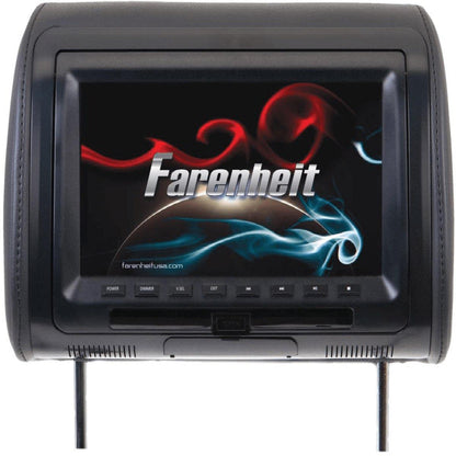 FARENHEIT 9" PRELOADED HEADREST W/DVD & BLACK/GRAY/TAN SKINS (HRD91CC)