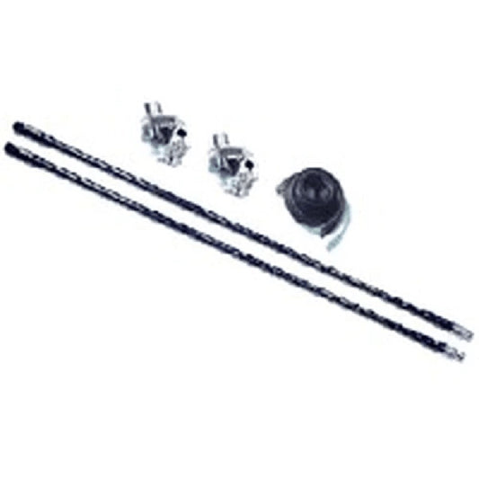 PROCOMM TWIN CB ANTENNA KIT 2' BLACK (HSD995-2B)