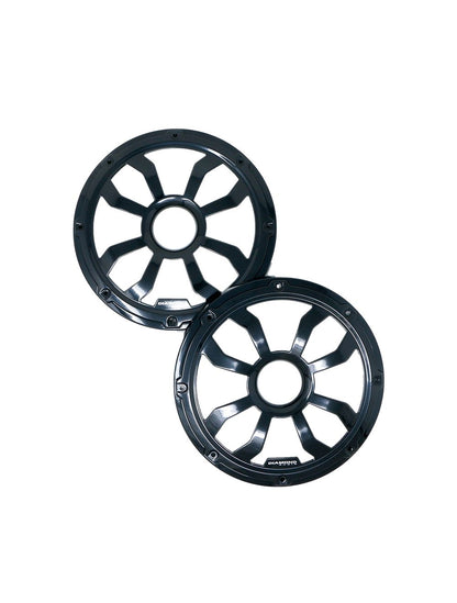 DIAMOND AUDIO MOTOR-SPORT 10" FLUSH MOUNT SPEAKER GRILLS STEEL WITH POWDER COATING PAIR BLACK (HXM10FGB)