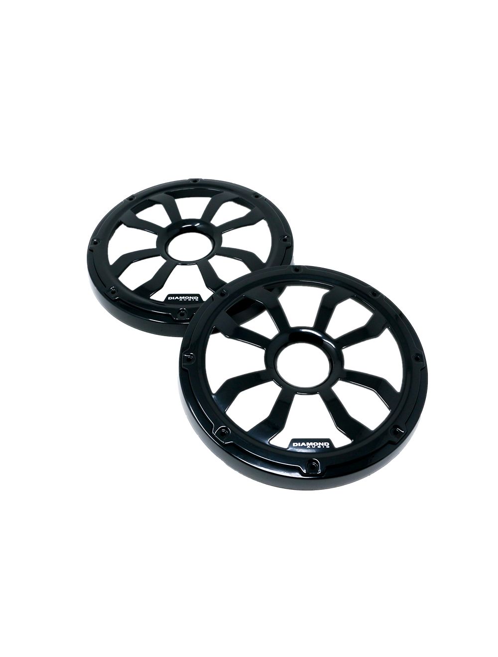 DIAMOND AUDIO MOTOR-SPORT 6.5" FLUSH MOUNT SPEAKER GRILLS STEEL WITH POWDER COATING PAIR BLACK (HXM65FBB)