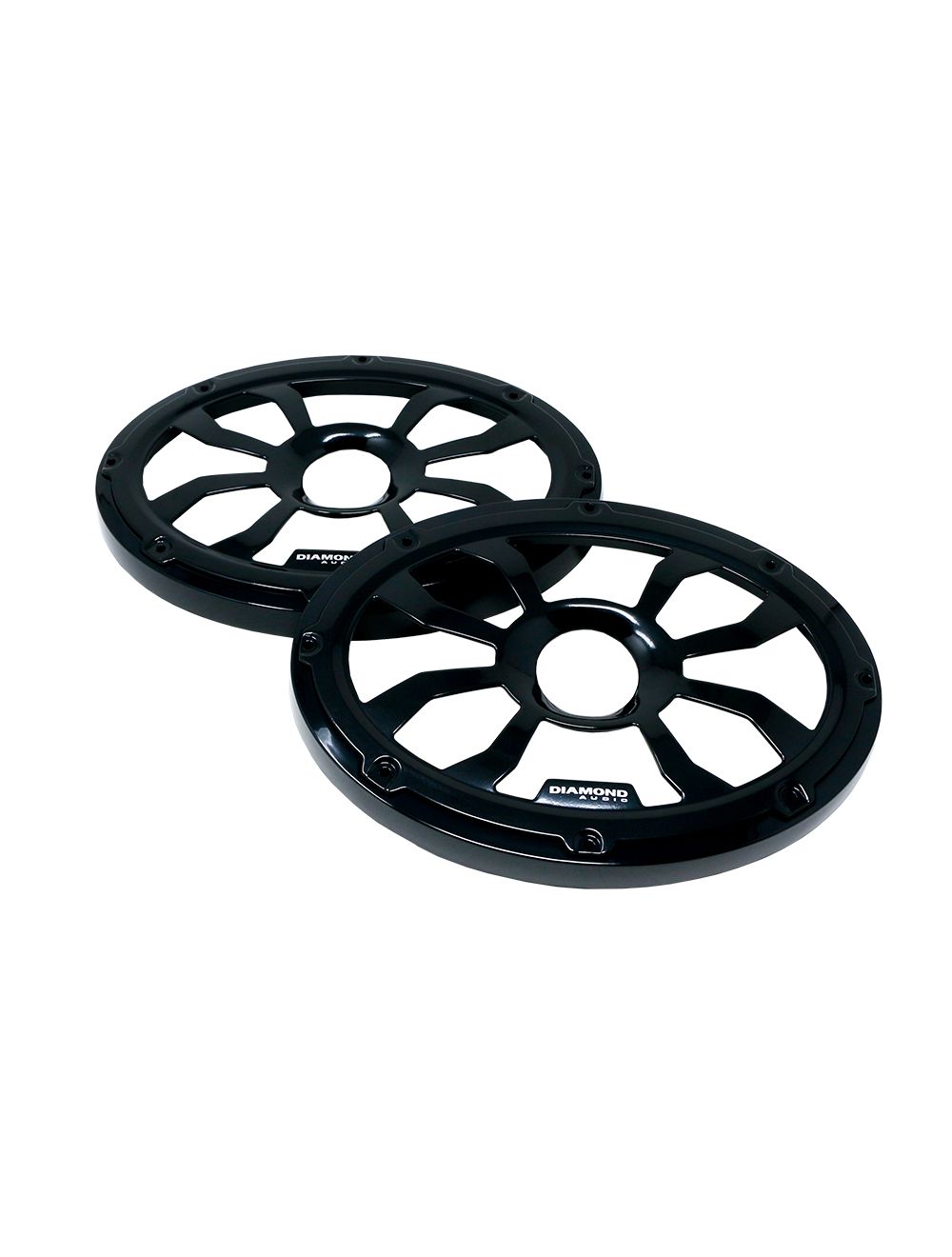 DIAMOND AUDIO MOTOR-SPORT 6X9 FLUSH MOUNT SPEAKER GRILLS STEEL WITH POWDER COATING PAIR BLACK (HXM69FBB)