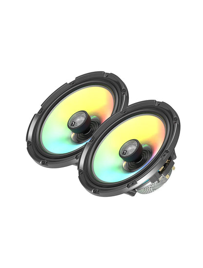 DIAMOND AUDIO MOTOR-SPORT 2 WAY 8" 300 WATT RGB LIT SPEAKERS (HXM8F4)