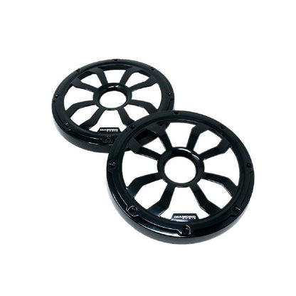 DIAMOND AUDIO MOTOR-SPORT 8" FLUSH MOUNT SPEAKER GRILLS STEEL WITH POWDER COATING PAIR BLACK (HXM8FBB)