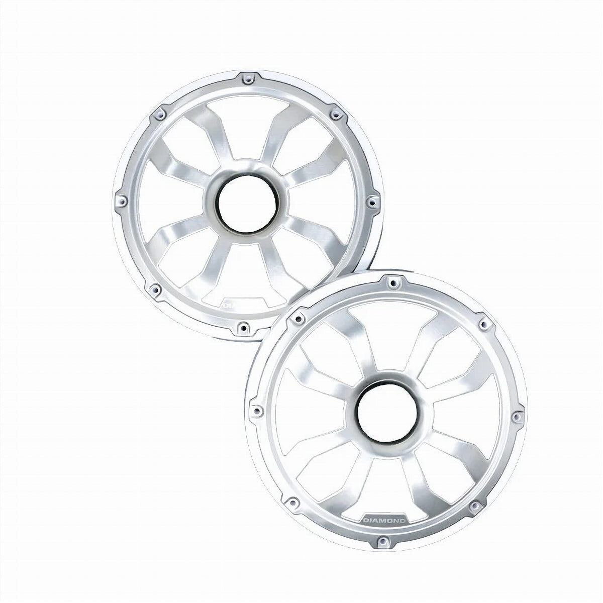 DIAMOND AUDIO MOTOR-SPORT 8" FLUSH MOUNT SPEAKER GRILLS WHITE PAIR (HXM8FGW) - image 1