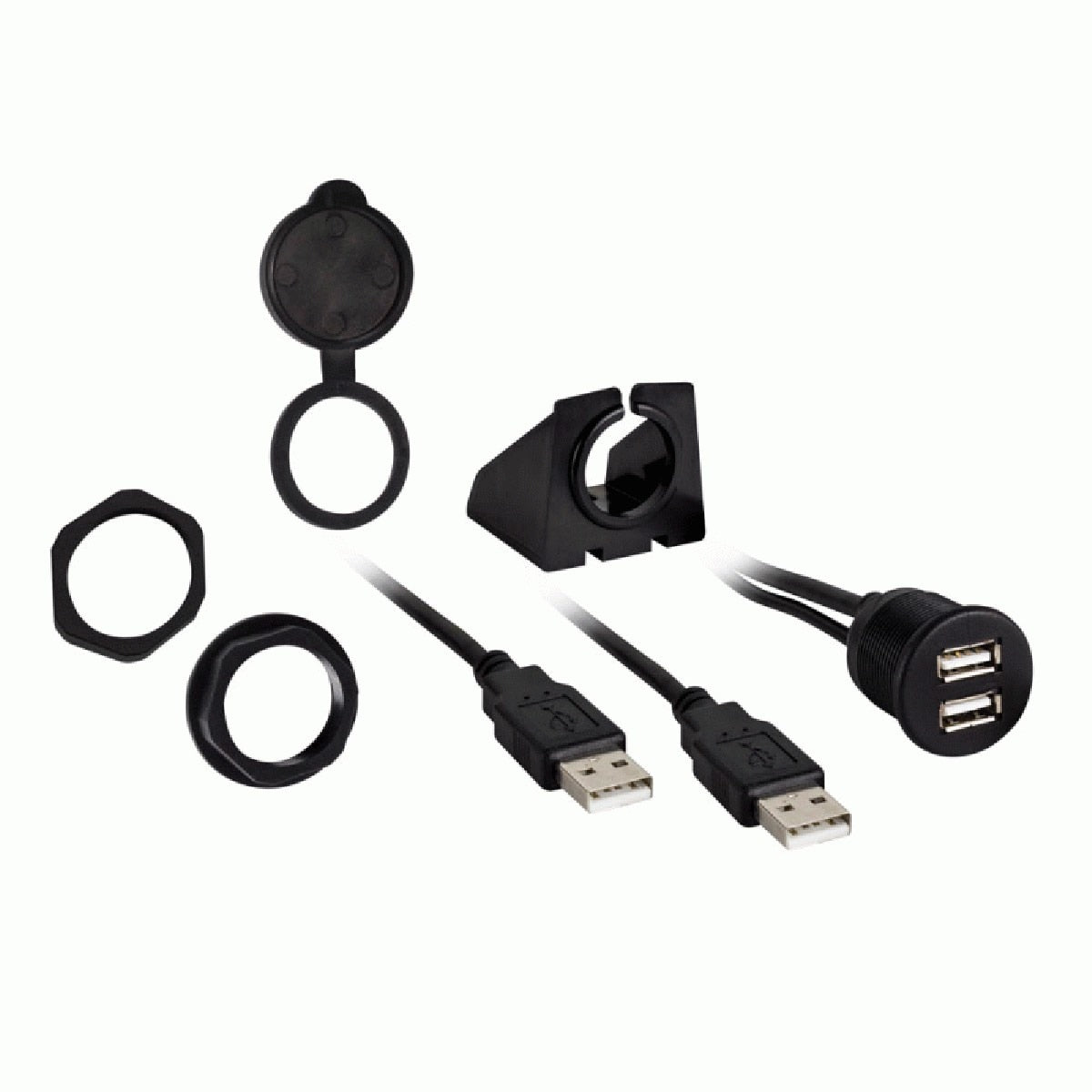 INSTALL BAY DUAL USB PASS-THROUGH (IBR74)