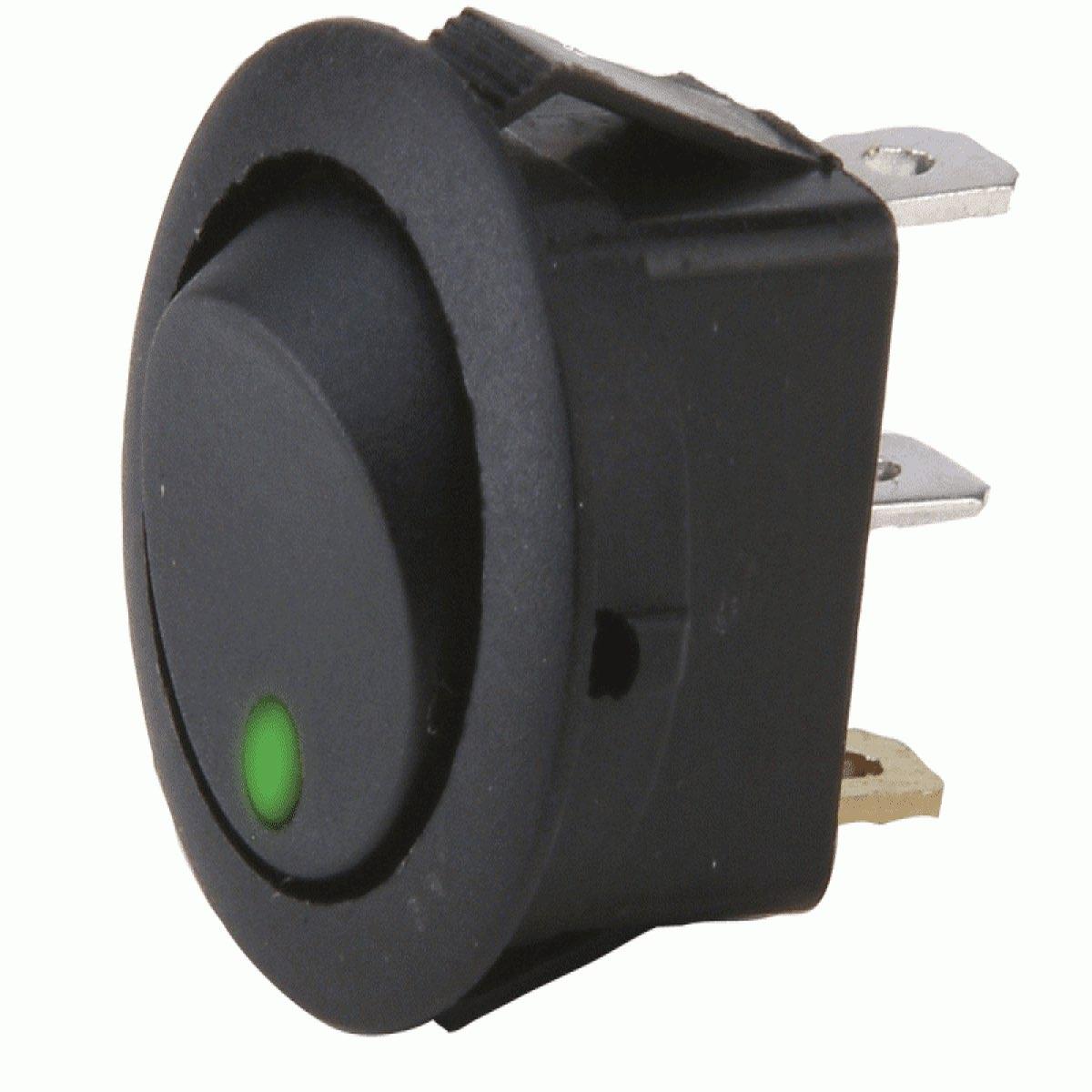 INSTALL BAY GREEN ROUND ROCKER SWITCH (IBRRSG)