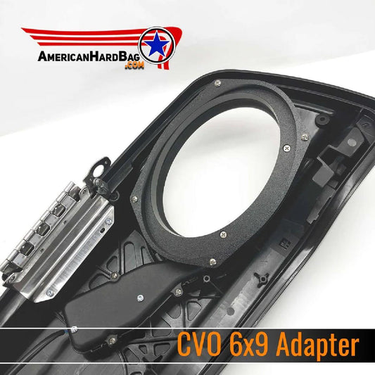 AMERICAN HARD BAG 14 AND LATER 5X7 TO 6X9 ADAPTERS FOR FACTORY SPEAKER LIDS WITH ELECTRIC LID LOCKS (IP-14-5x7-6x9-L)