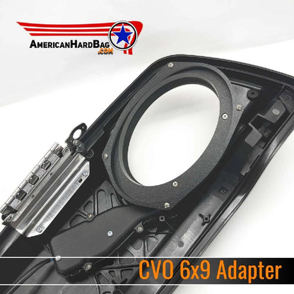 AMERICAN HARD BAG 14 AND LATER 5X7 TO 6X9 ADAPTERS FOR FACTORY SPEAKER LIDS WITH ELECTRIC LID LOCKS (IP-14-5x7-6x9-L)