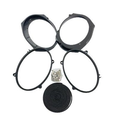AMERICAN HARD BAG 14 AND LATER 5X7 TO 6X9 ADAPTERS FOR FACTORY SPEAKER LIDS WITH ELECTRIC LID LOCKS (IP-14-5x7-6x9-L)
