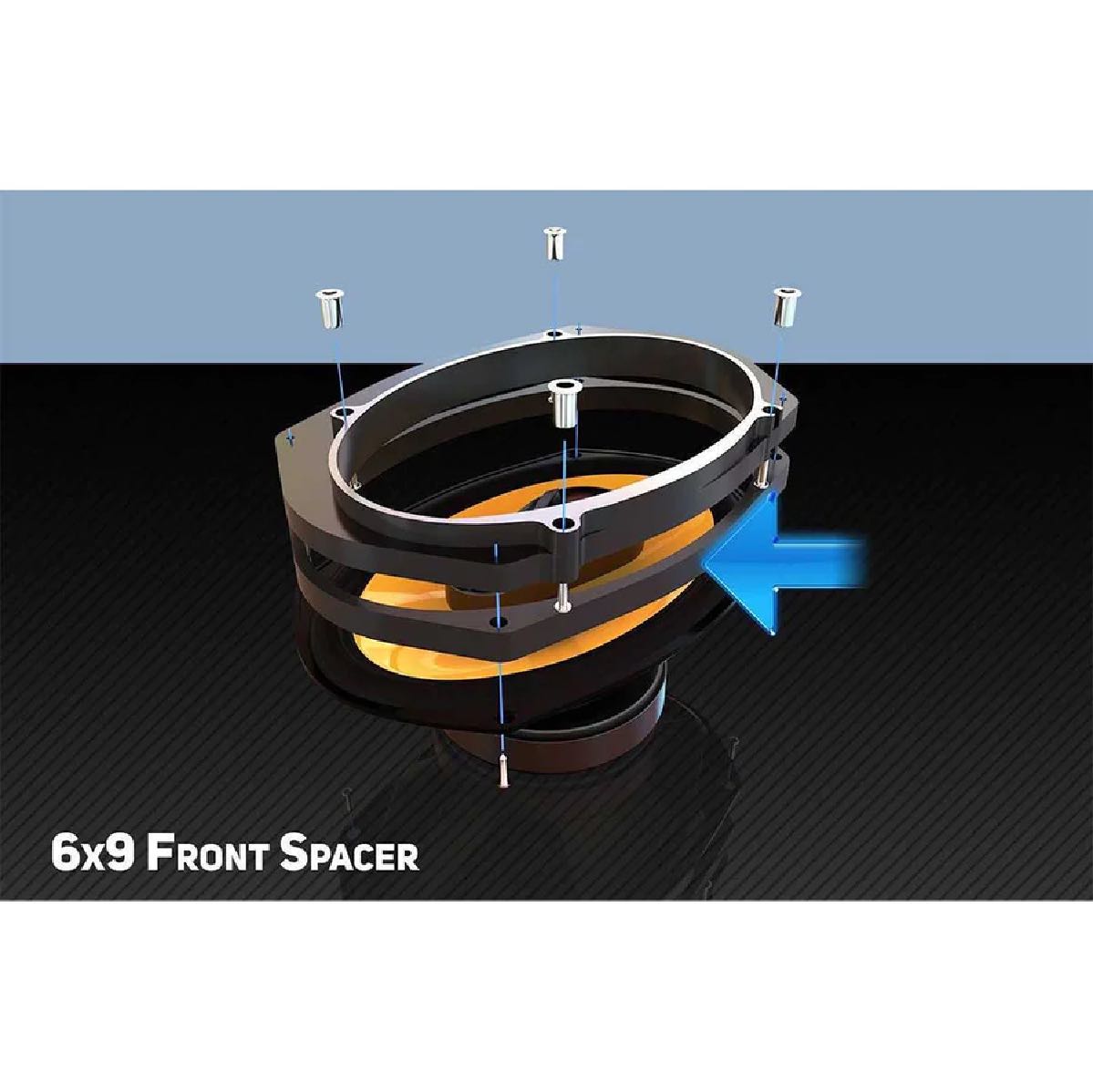 AMERICAN HARD BAG SMALL FOOTPRINT 1/2" 6X9 SPACERS FOR SADDLEBAG LIDS (IP-6x9-SPACER)
