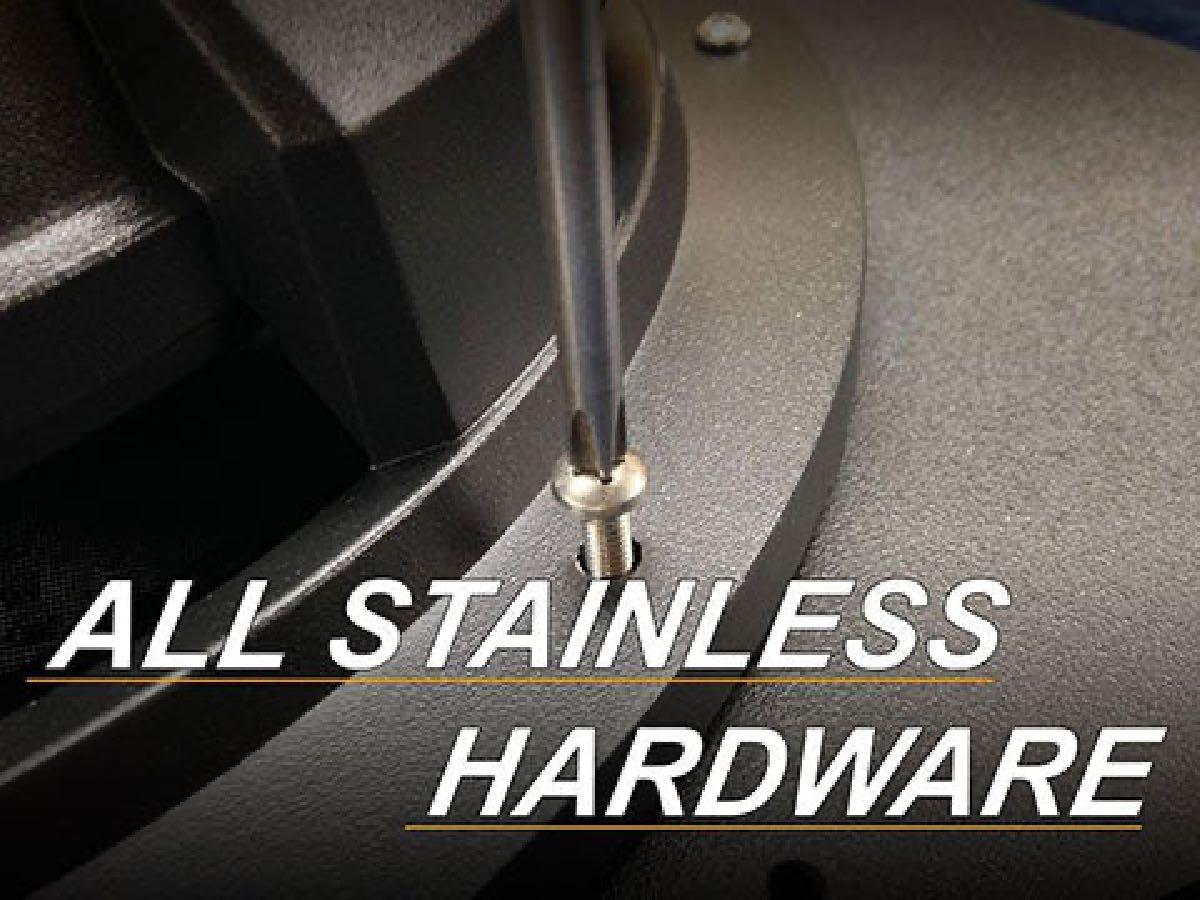 AMERICAN HARD BAG LEFT SIDE 10" WOOFER MOUNTING KIT FOR SADDLEBAGS 1998 THROUGH CURRENT YEAR (IP-AP100-L)