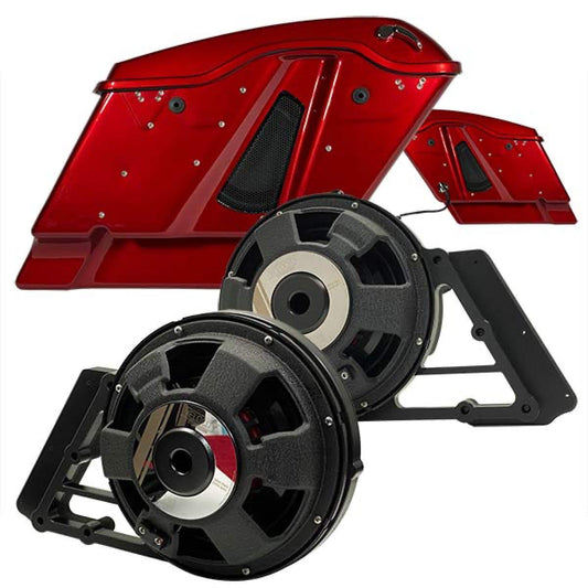 AMERICAN HARD BAG RIGHT SIDE 10" WOOFER MOUNTING KIT FOR SADDLEBAGS 1998 THROUGH CURRENT YEAR (IP-AP100-R)