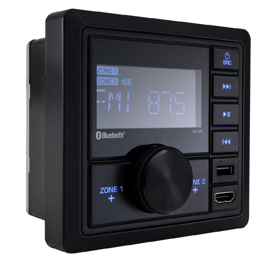 SOUND STREAM MECHLESS HEADUNIT WITH USB & 2 ZONE AM/FM BLUETOOTH HDMI INPUT & OUTPUT (IRV29)
