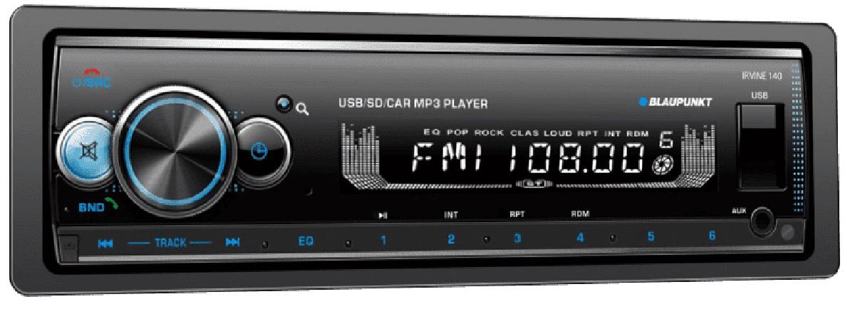 BLAUPUNKT SINGLE DIN MECHLESS WITH BLUETOOTH (IRVINE140)